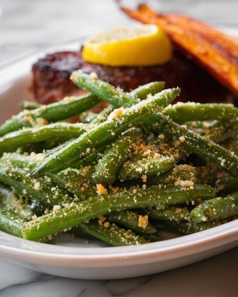 Frozen Roasted Green Beans with Garlic, Onion, and Parmesan Recipe
