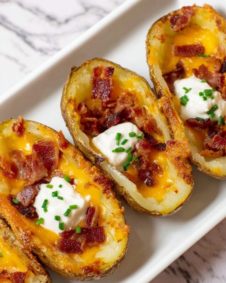 Crispy Loaded Potato Skins Recipe