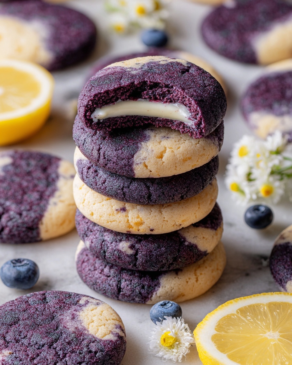 Lemon Blueberry Cheesecake Cookies with Bursting Berries Recipe - Recipe Image