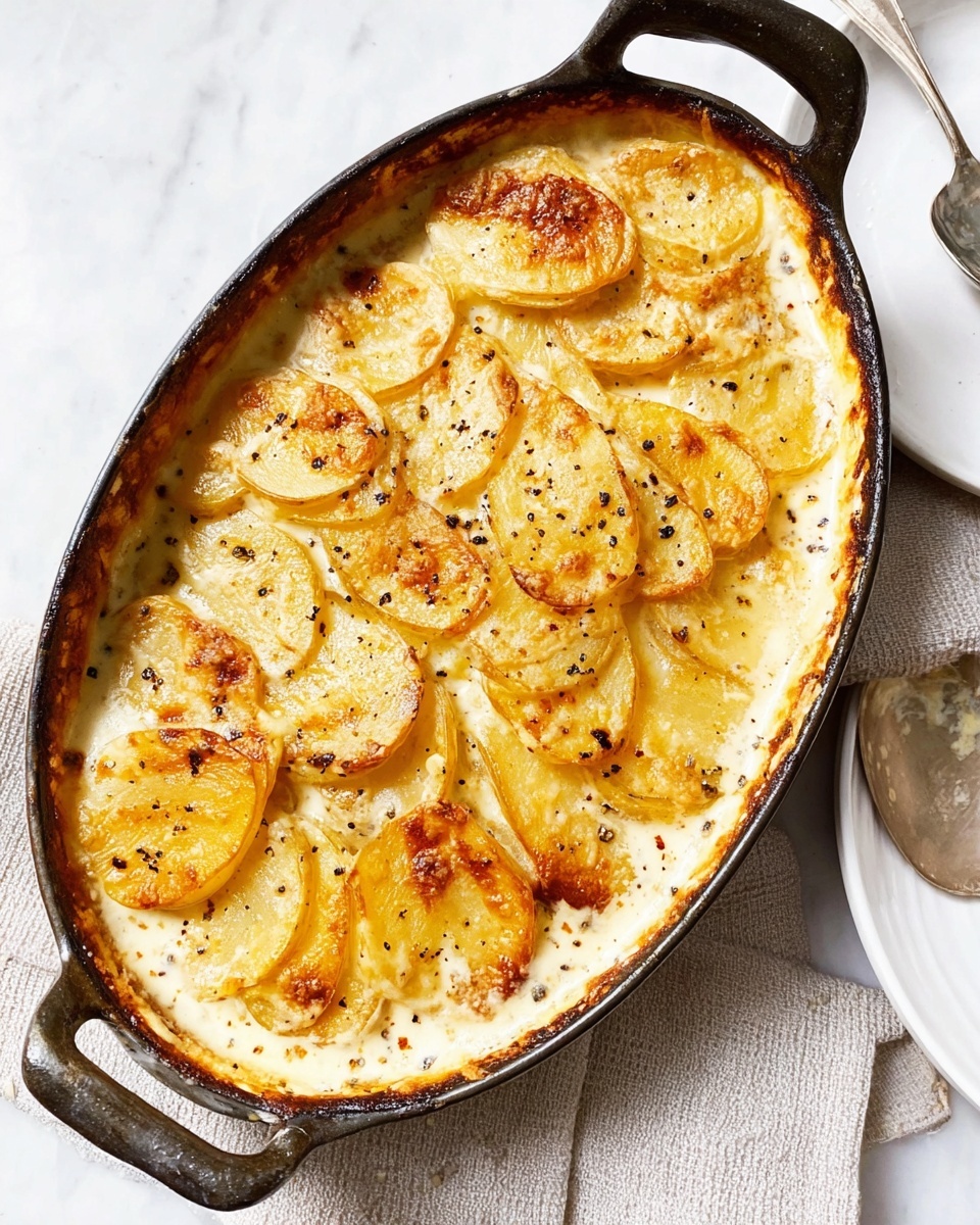 Creamy Parmesan Scalloped Potatoes Recipe - Recipe Image