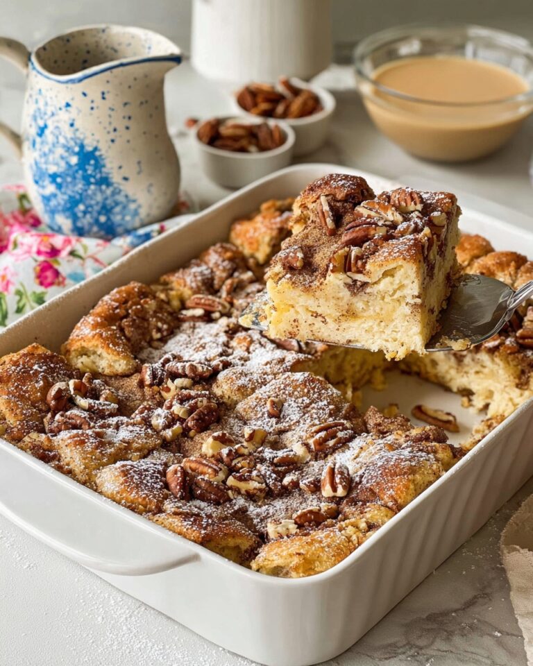 Overnight French Toast Casserole with Maple Cinnamon Whipped Cream Recipe