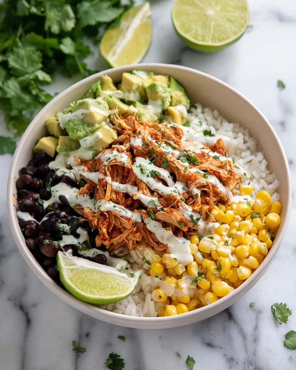 Slow Cooker Chicken Burrito Bowl Recipe - Recipe Image