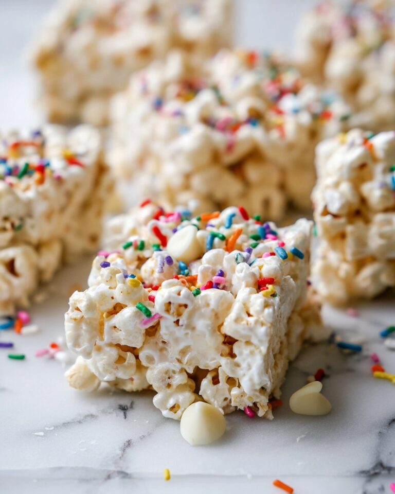 Homemade Funfetti Marshmallow Popcorn Treats Recipe