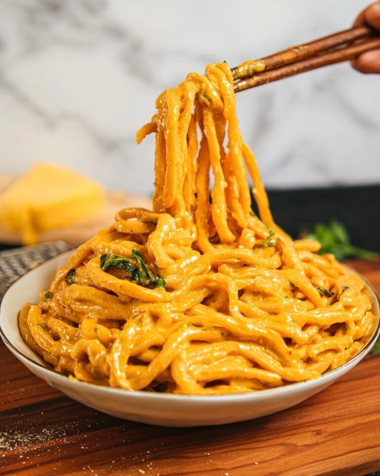 Creamy Gochujang Udon Noodles Recipe