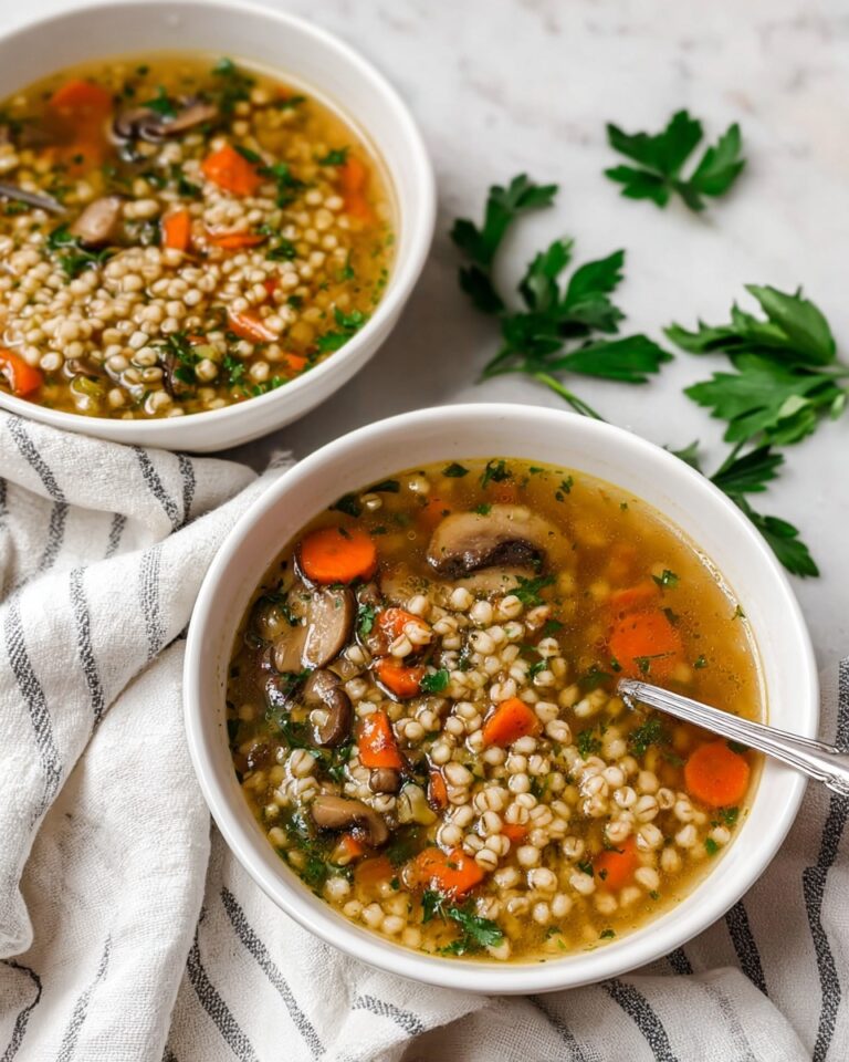 Vegan Beef Barley Soup Recipe