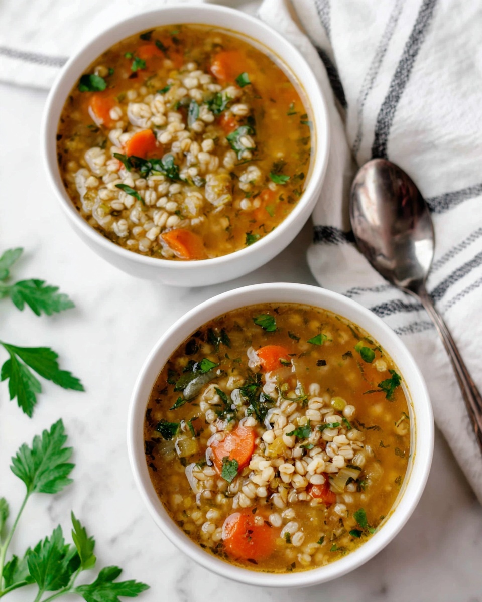 Vegan Beef Barley Soup Recipe - Recipe Image