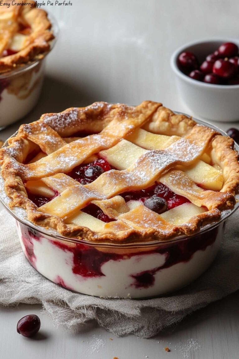 Easy Cranberry Apple Pie Parfaits
