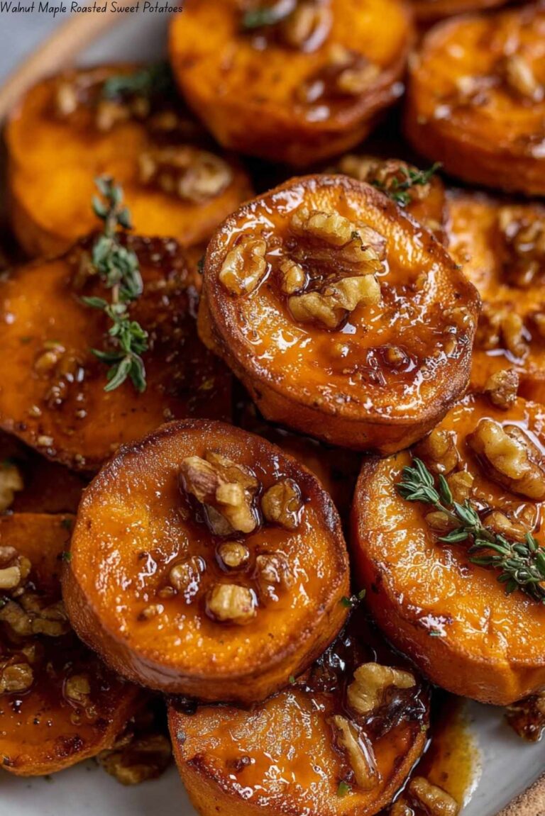 Walnut Maple Roasted Sweet Potatoes