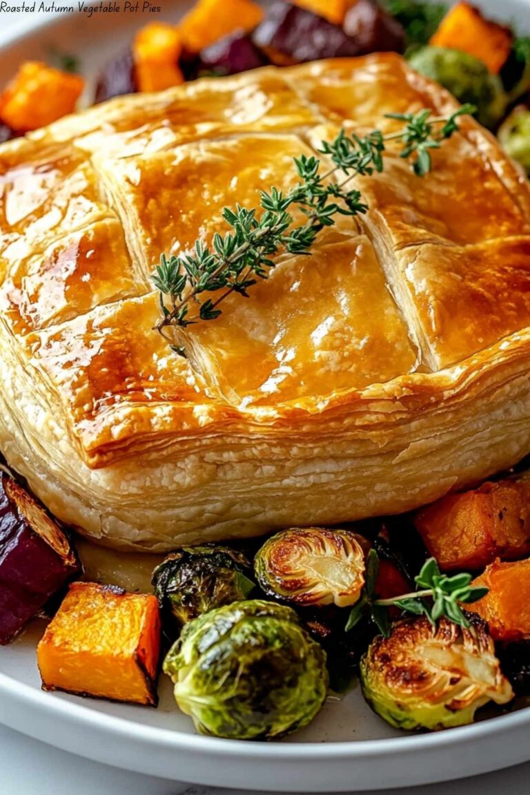 Roasted Autumn Vegetable Pot Pies