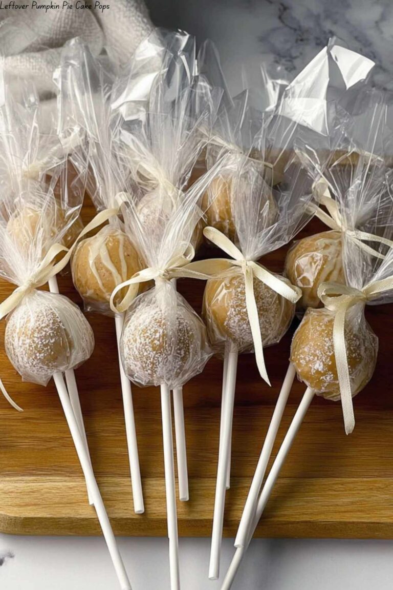 Leftover Pumpkin Pie Cake Pops