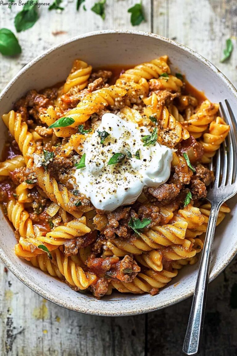 Pumpkin Beef Bolognese