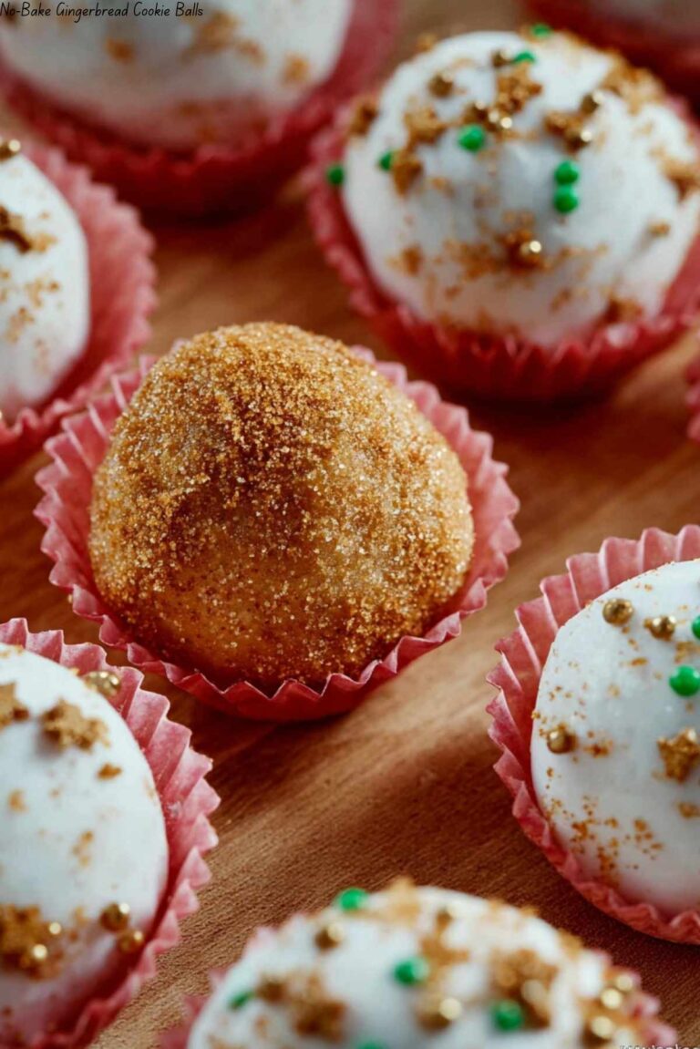 No-Bake Gingerbread Cookie Balls