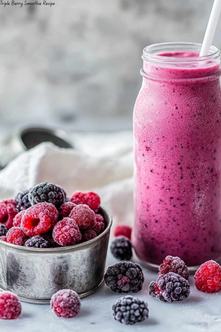 Triple Berry Smoothie Recipe