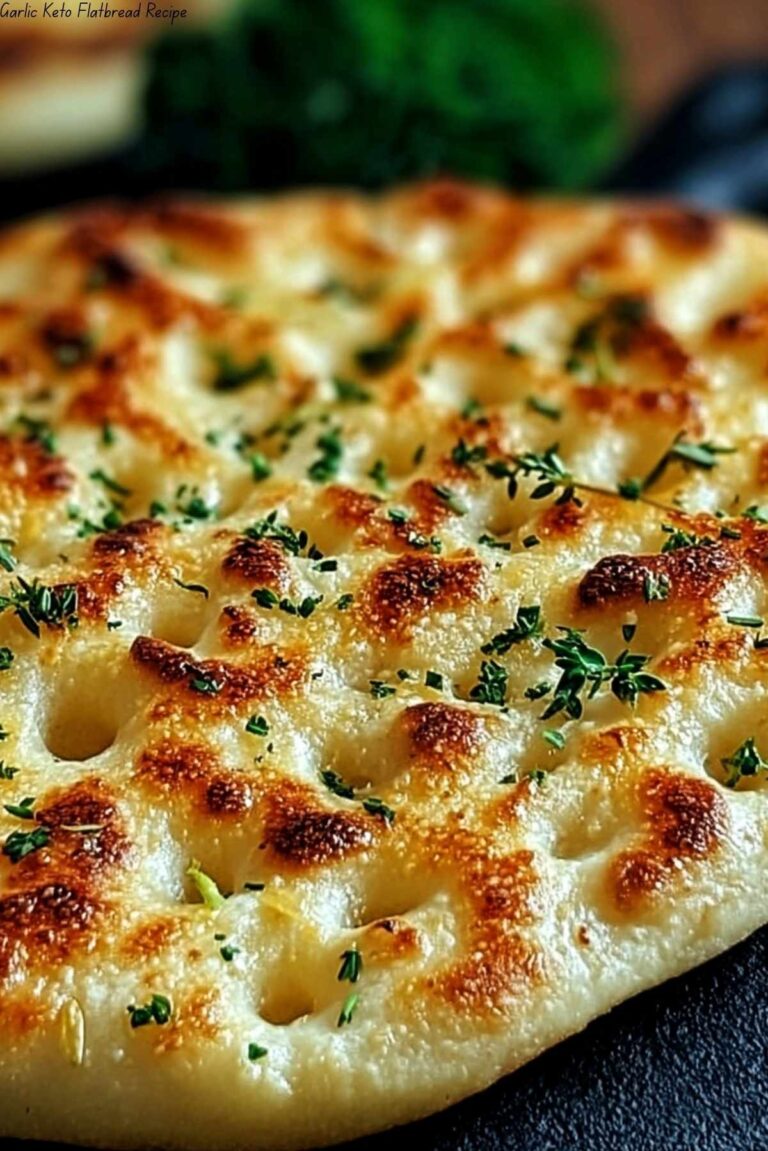 Garlic Keto Flatbread Recipe