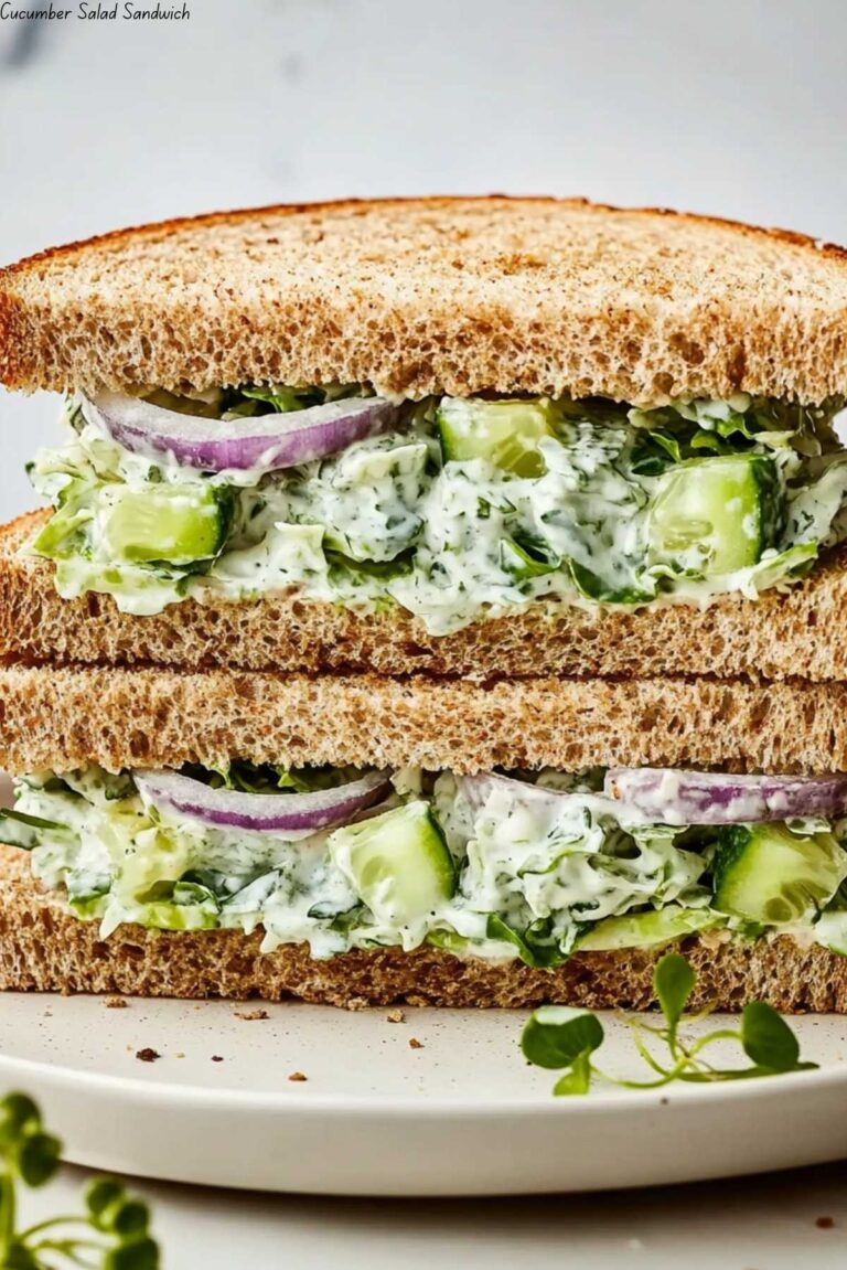 Cucumber Salad Sandwich