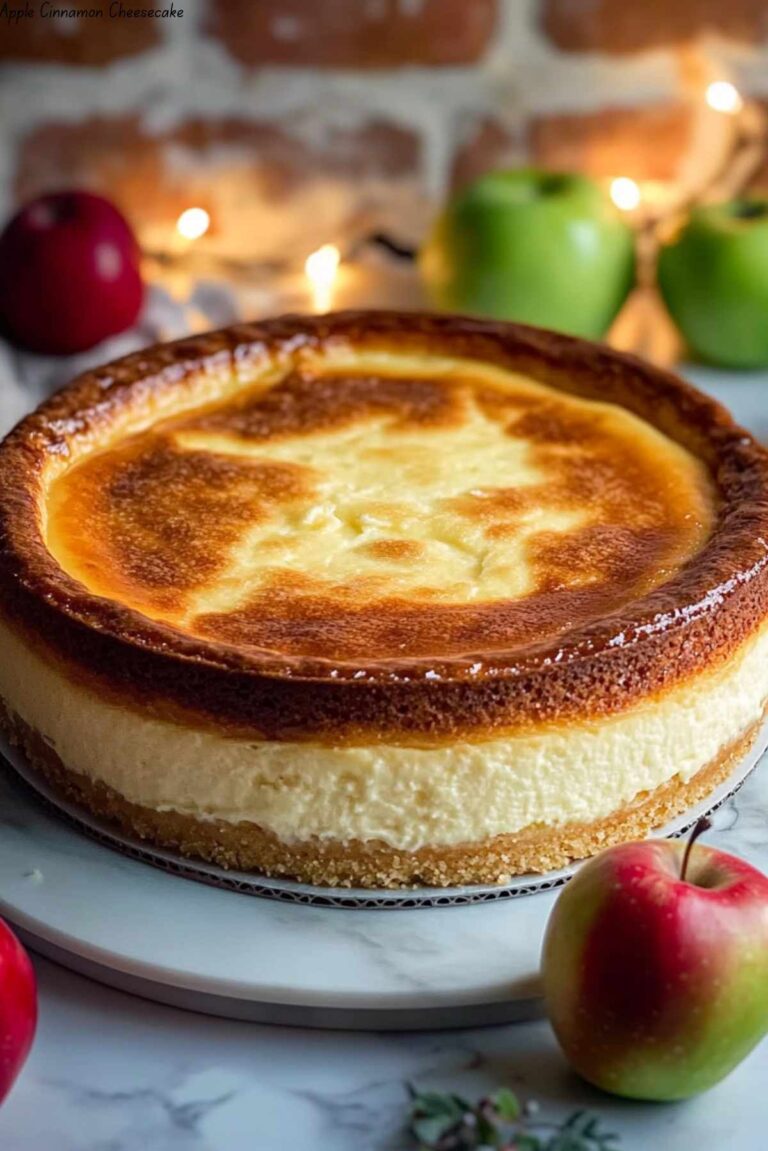 Apple Cinnamon Cheesecake