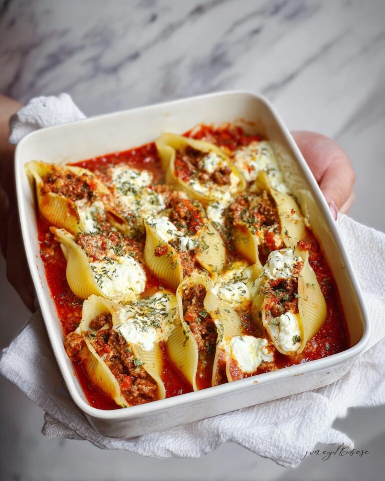 Stuffed Shells with Meat and Ricotta Cheese Recipe
