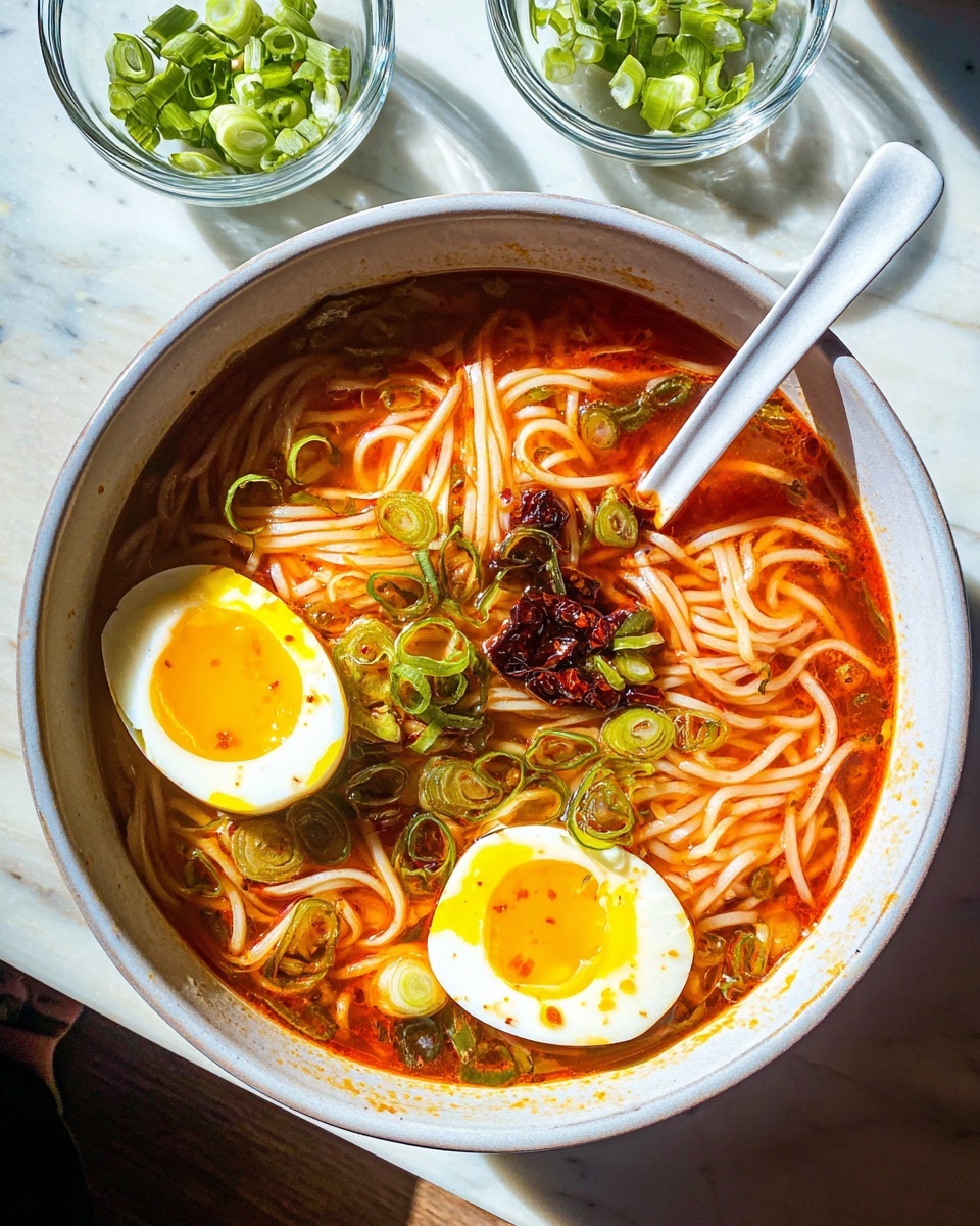 Spicy Gochujang Noodle Soup (10 Minutes) Recipe - Recipe Image