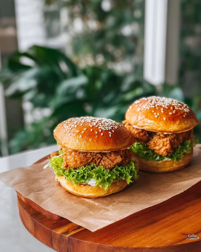 Spicy Crispy Chicken Burger (Chicken Sandwich) Recipe