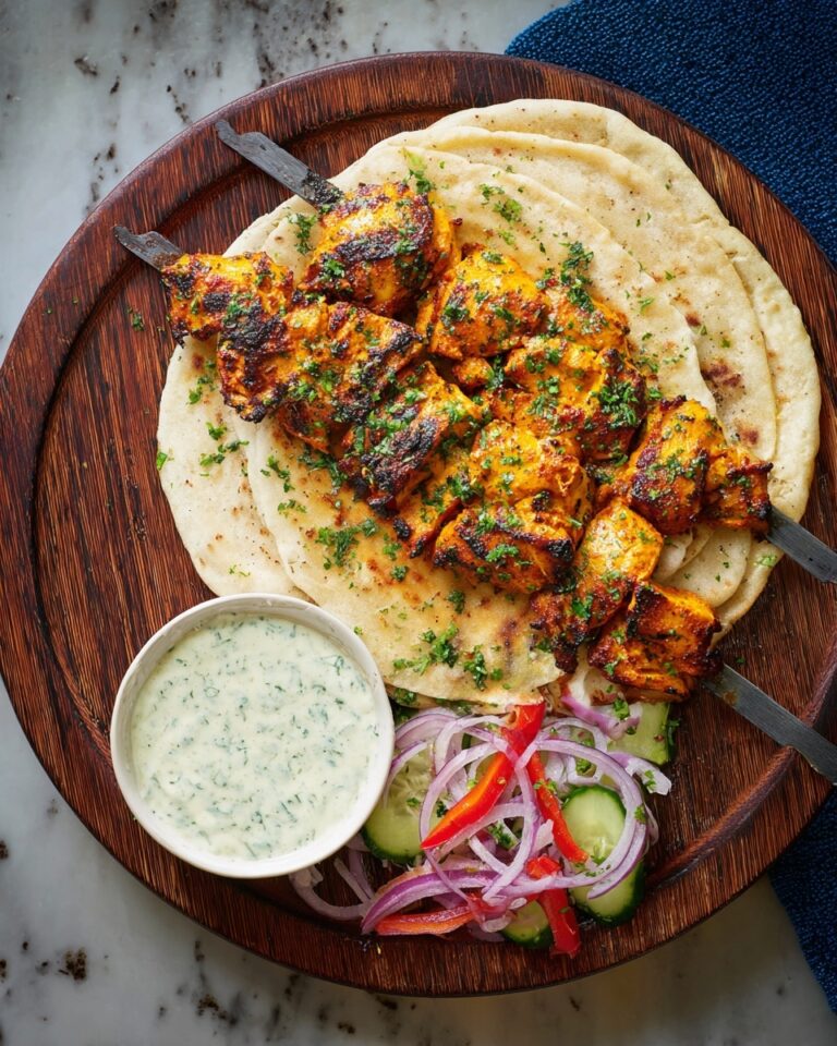 Indian Tandoori Chicken Tikka Kebab Skewers Recipe