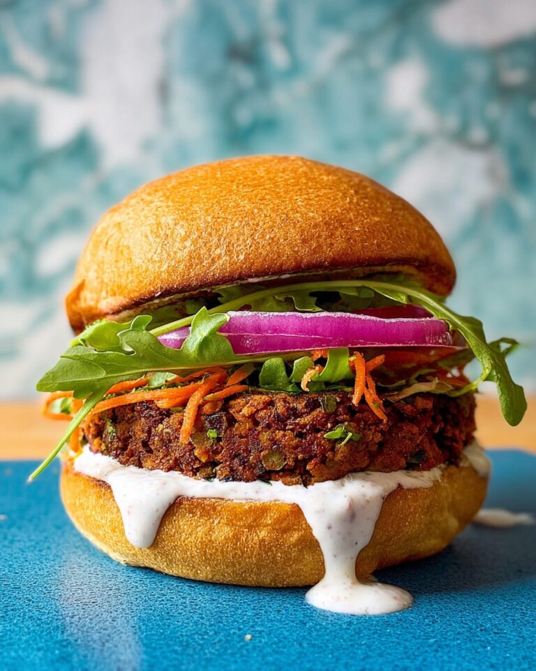 Lentil Burgers with Yogurt Herb Sauce Recipe