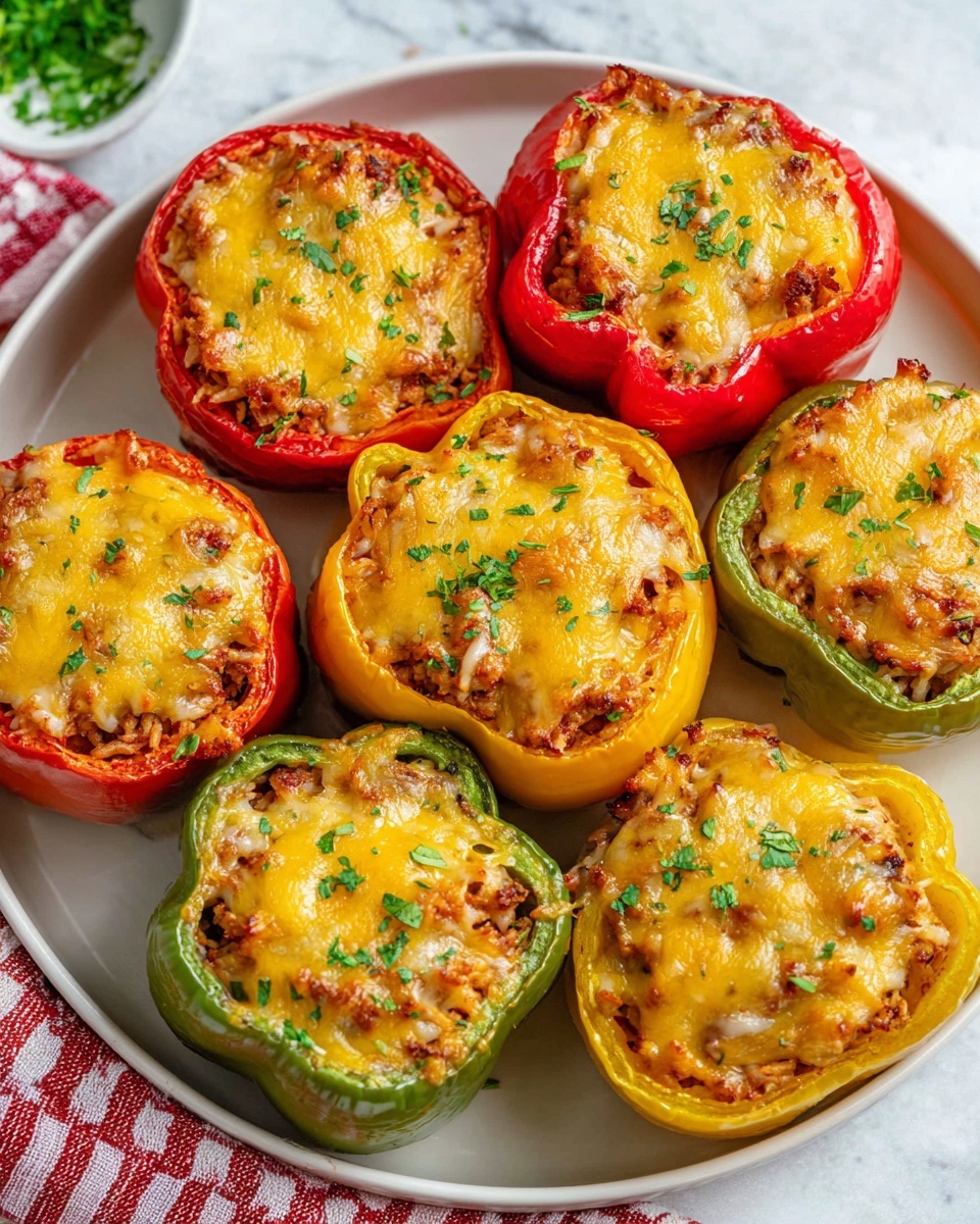 Easy Stuffed Bell Peppers Recipe - Recipe Image