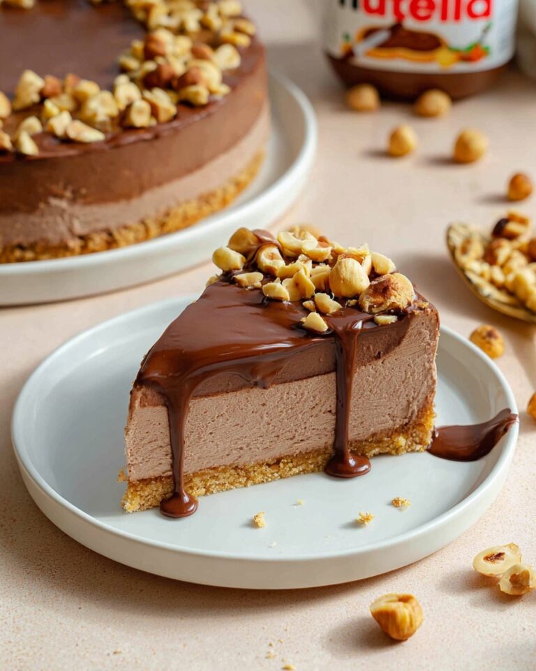 No Bake Nutella Cheesecake Recipe