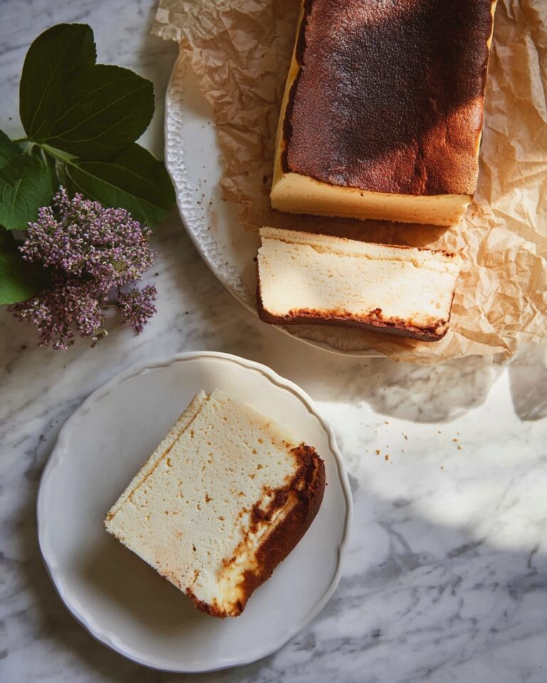 Burnt Basque Cheesecake in a Loaf Pan Recipe