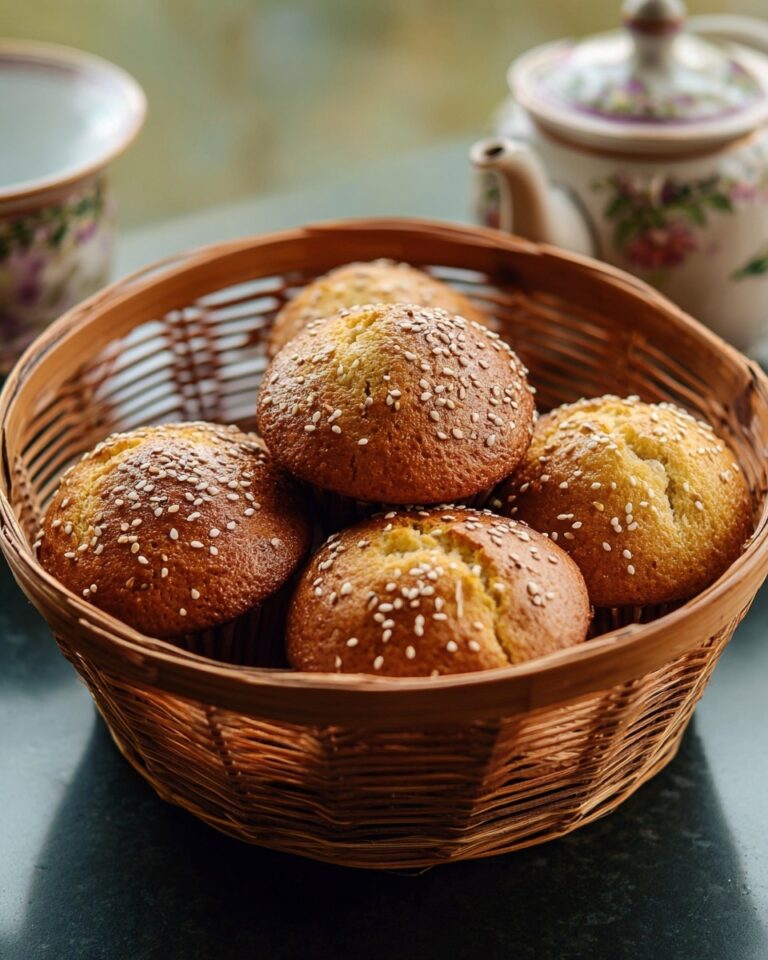 Fluffy Chinese Egg Cake with Sesame Seeds Recipe
