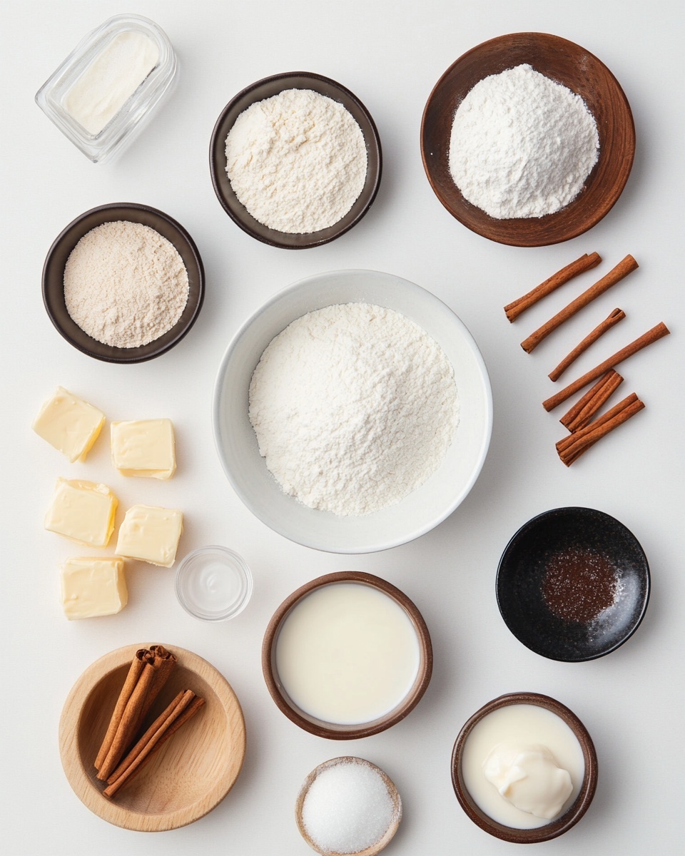 This image shows a white plate filled with ten golden brown cinnamon rolls arranged close to each other. Each roll has three visible layers, starting with a light beige soft dough base, then a golden brown slightly glossy top spiral layer dusted with white powdered sugar. The rolls have a soft and fluffy texture with a smooth, slightly shiny top surface. The plate sits on a red and white cloth, and the background is blurred with natural light coming from a window. The surface is a white marbled texture. photo taken with an iphone --ar 4:5 --v 7