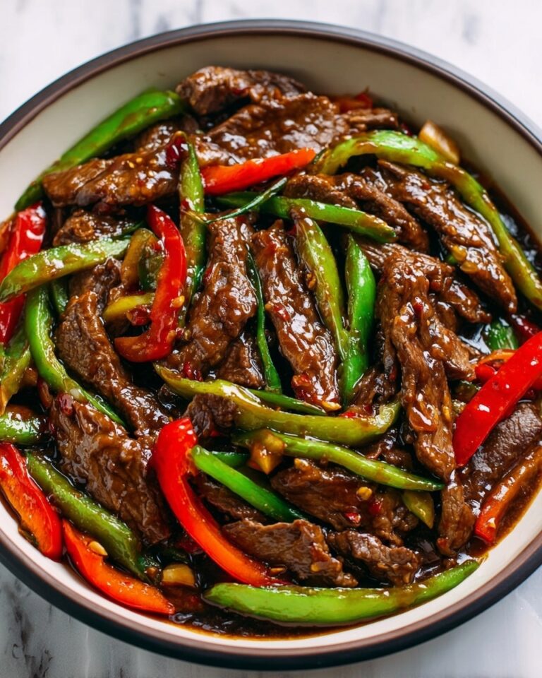 Pepper Steak Stir-Fry with Bell Peppers and Onion Recipe