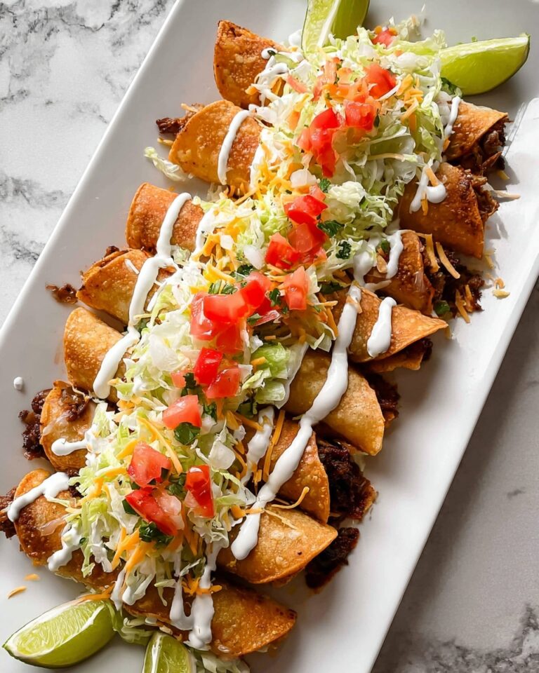 Shredded Beef Taquitos {Easy, Healthier, Baked Taquitos} Recipe