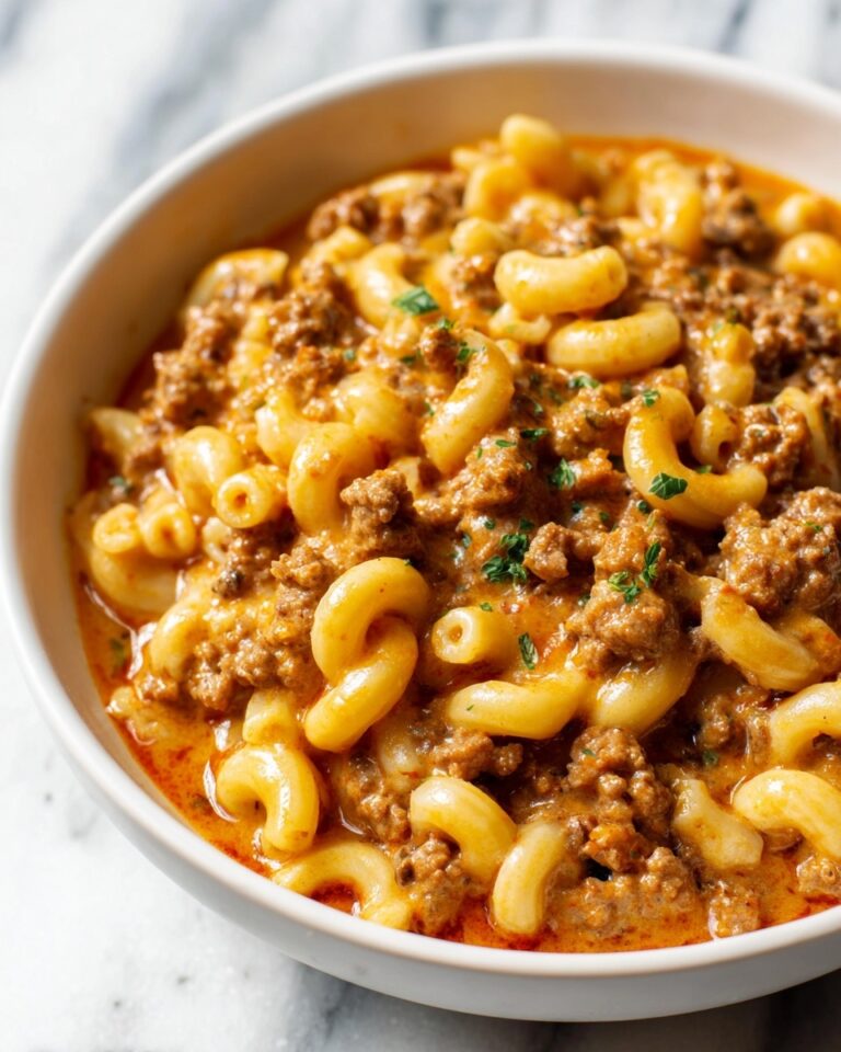 Homemade Hamburger Helper with Ground Beef and Cheddar Recipe