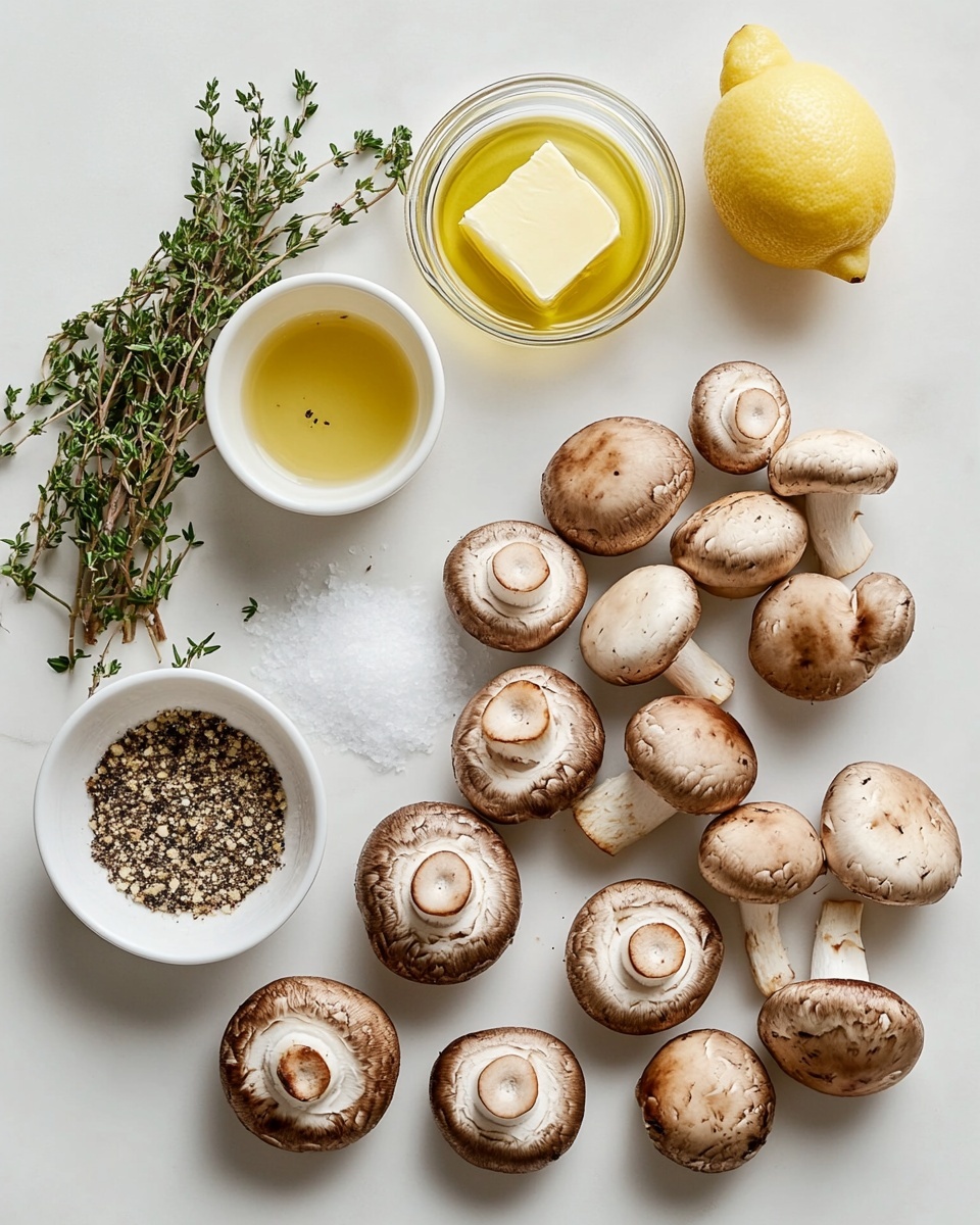 Roasted Mushrooms in Browned Butter, Garlic, and Thyme Sauce Recipe - Recipe Image