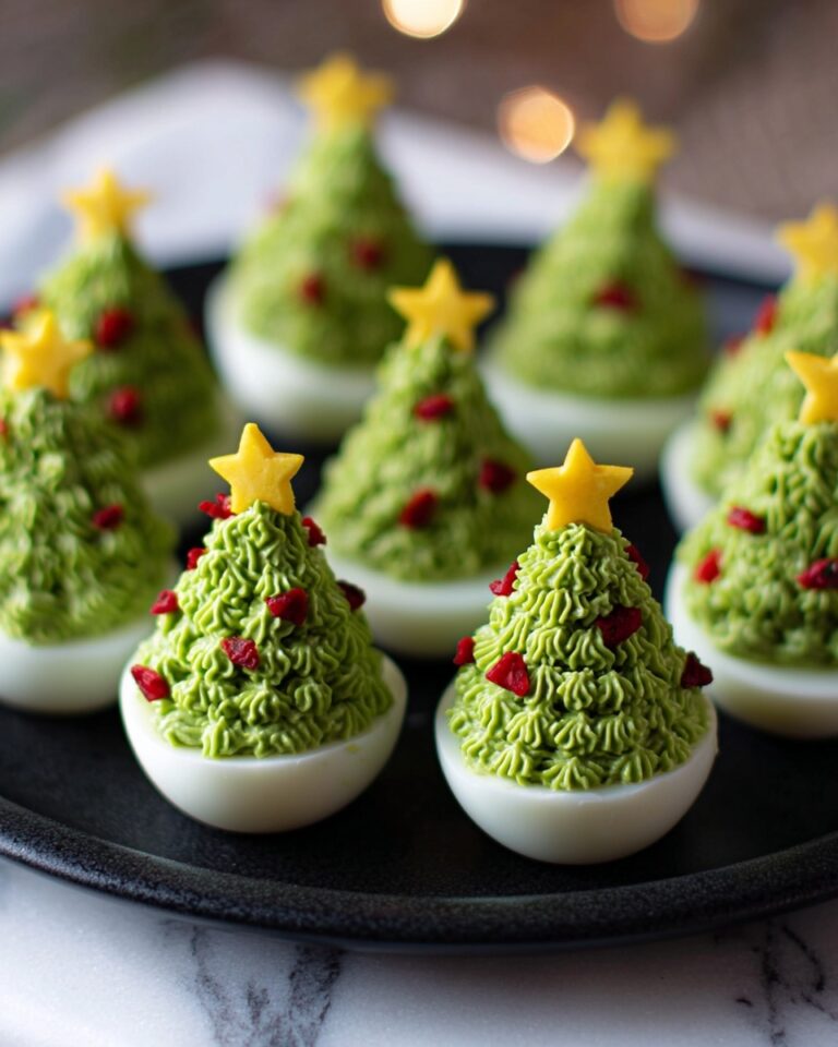 Deviled Egg Christmas Trees Recipe