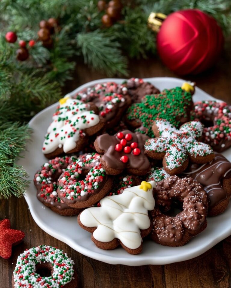 Cozy Christmas Chocolate Spritz Cookies Recipe