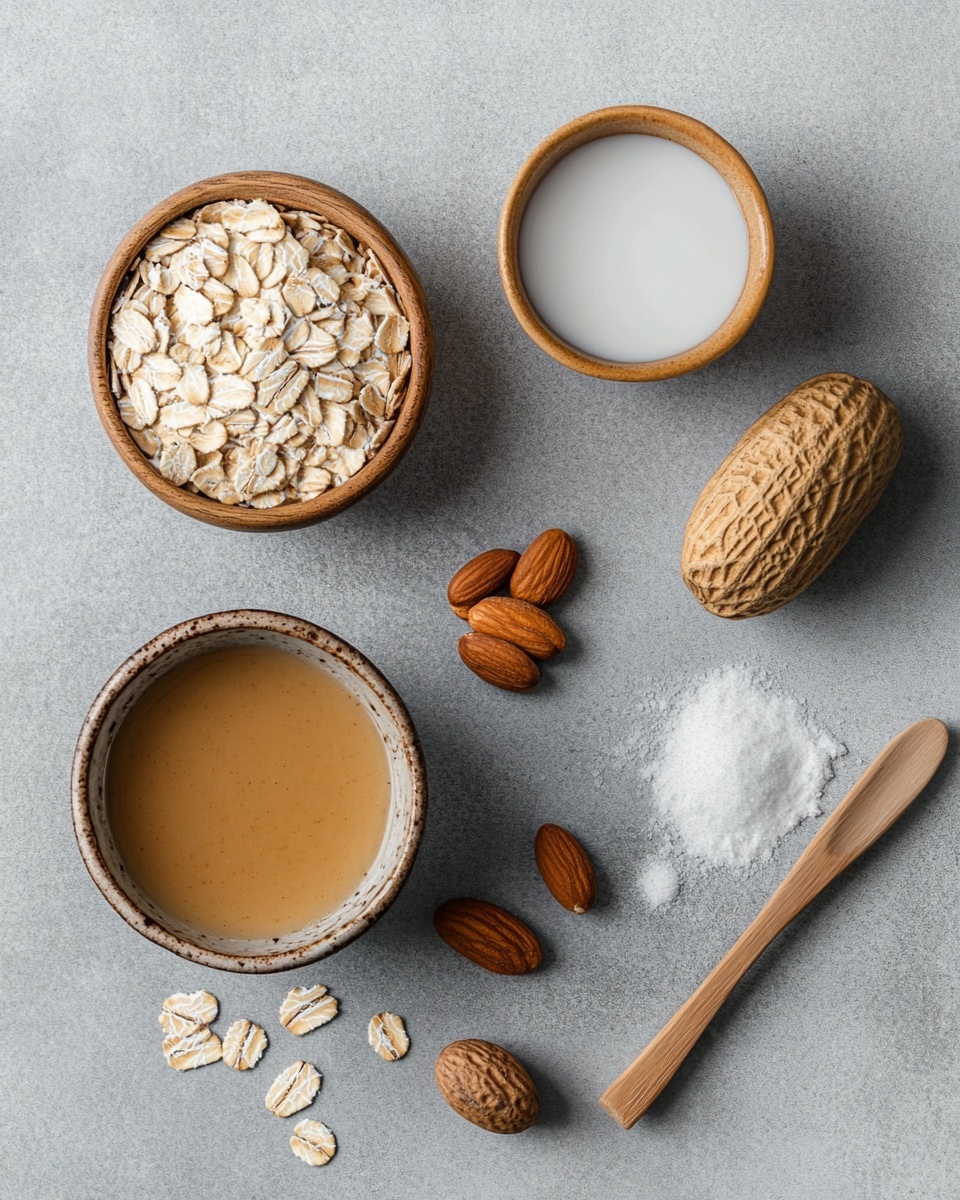A close-up of several round no-bake cookies piled on a white plate, each cookie showing a textured surface with visible light brown oats mixed in a smooth, slightly shiny peanut butter layer. The cookies overlap unevenly, displaying their soft, chunky texture with small clumps of oats throughout. The background is a white marbled surface. photo taken with an iphone --ar 4:5 --v 7