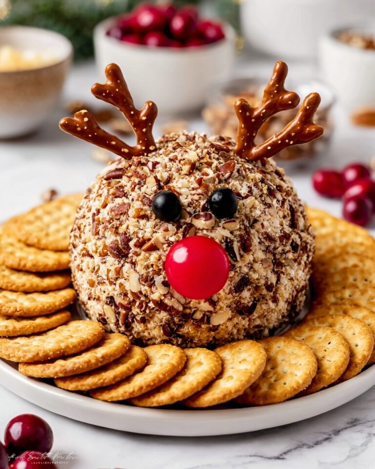 Reindeer Cheese Ball (Perfect Christmas Appetizer) Recipe