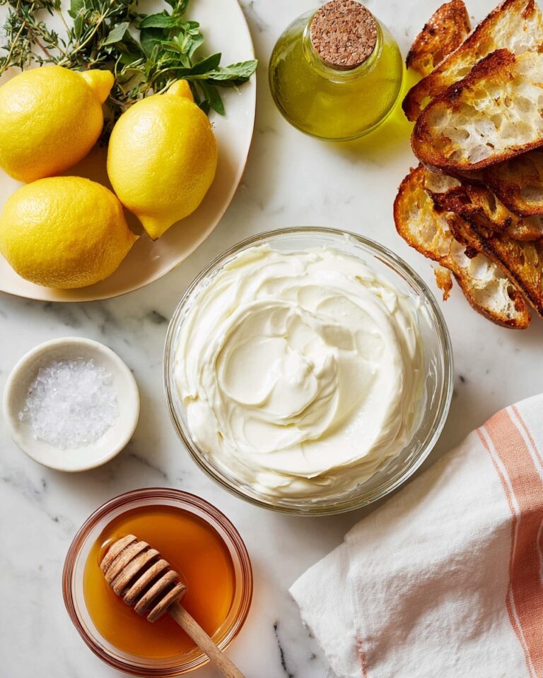 Whipped Ricotta Crostini with Lemon, Honey, and Thyme Recipe