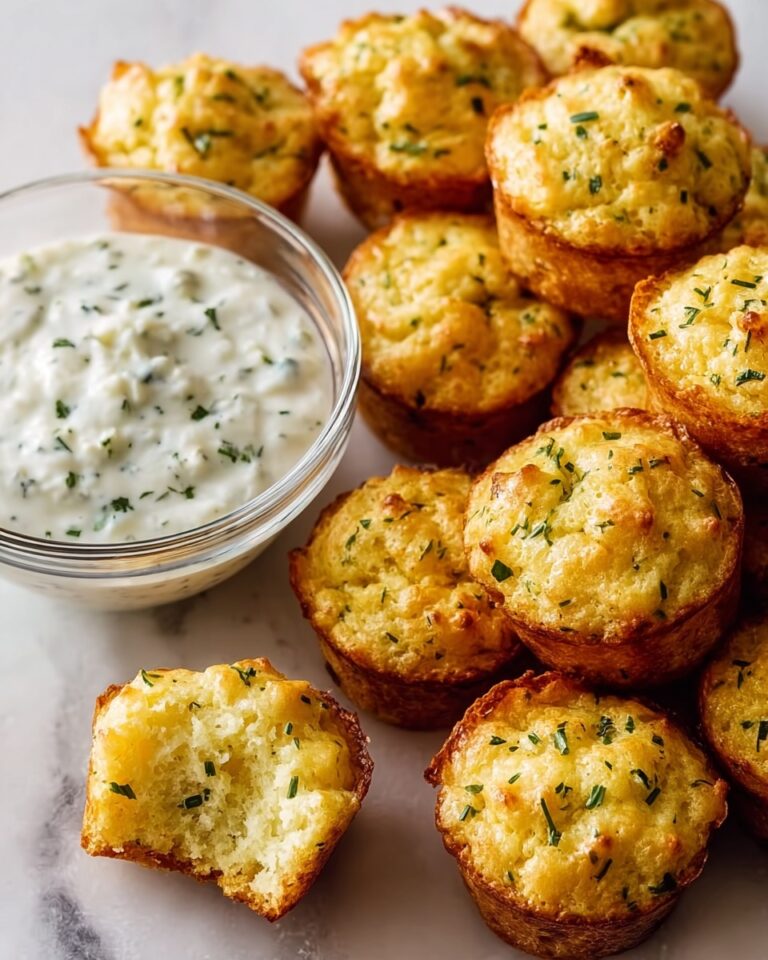 Crab Cake Bites with Lemon Chive Dipping Sauce Recipe