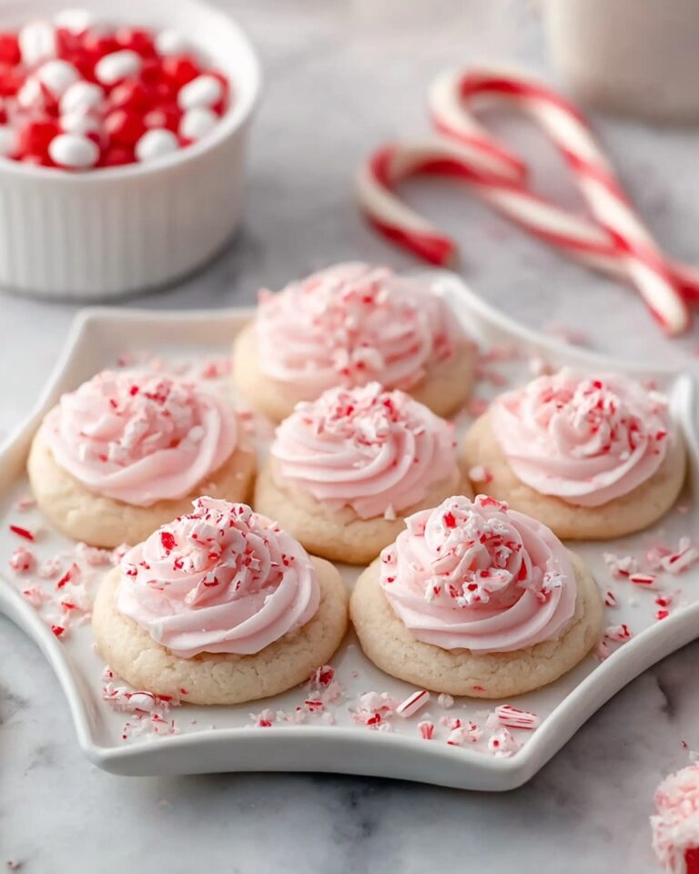 Peppermint Meltaways Cookies with Cream Cheese Frosting Recipe