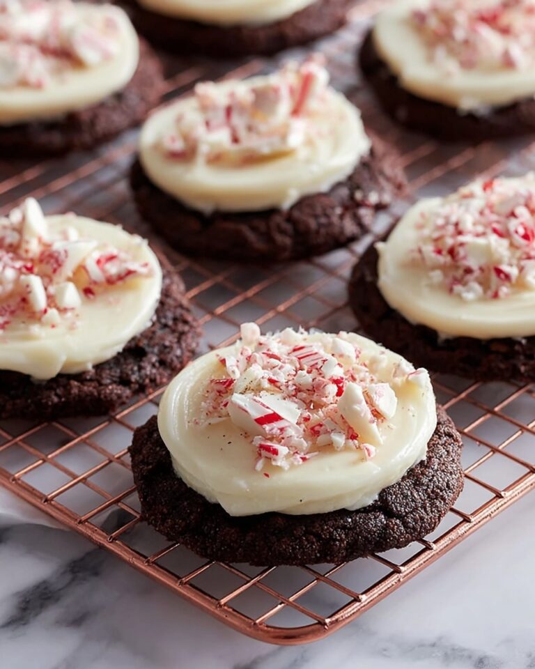 Peppermint Bark Cookies with Chocolate and Peppermint Frosting Recipe