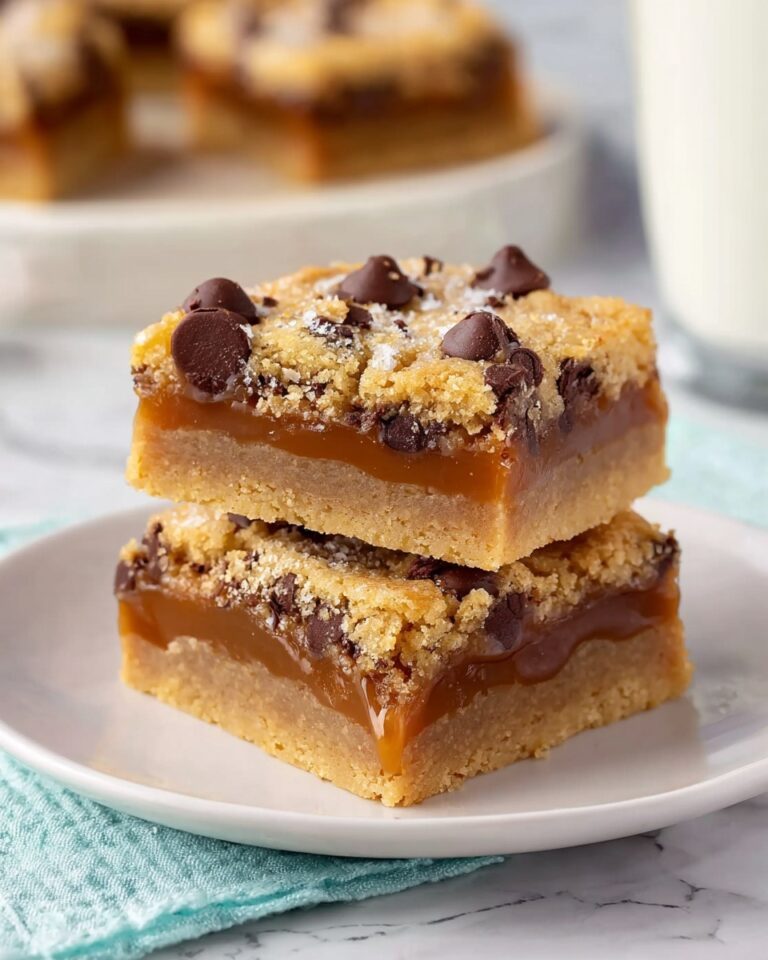Salted Caramel Chocolate Chip Cookie Bars Recipe