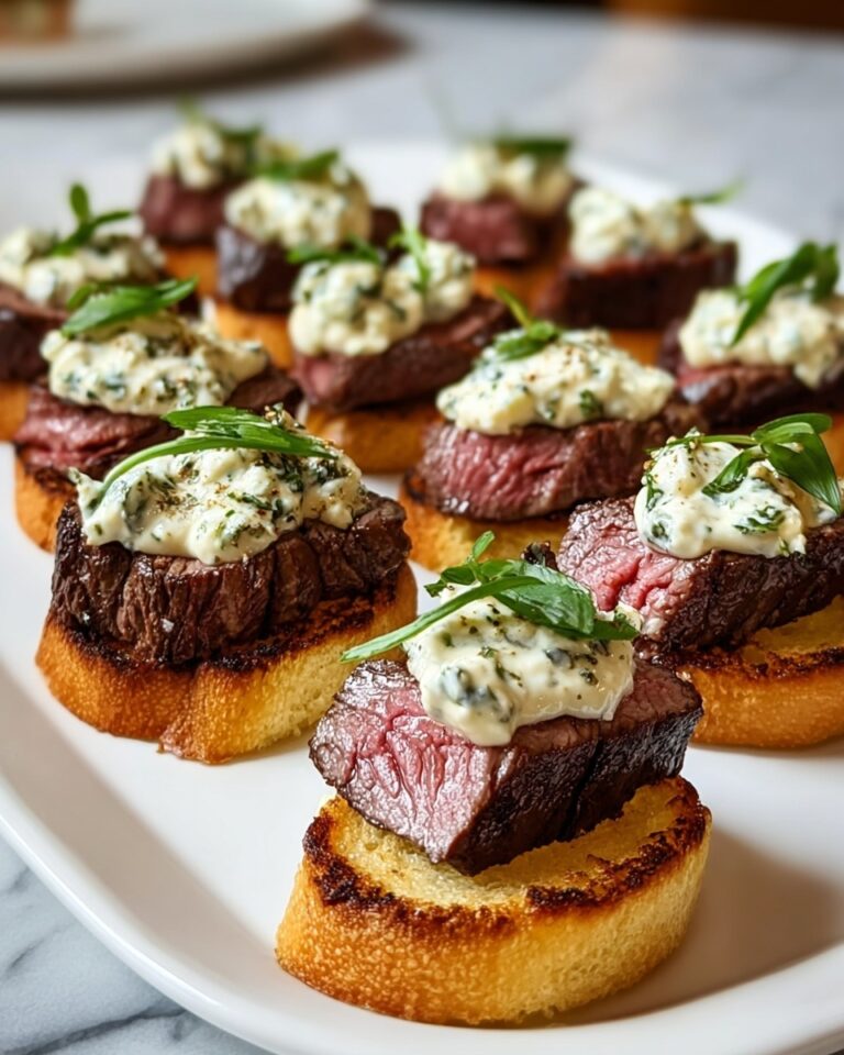 Beef Tenderloin Gorgonzola Crostini Recipe