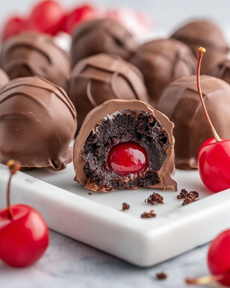 Chocolate Covered Cherry Brownie Bombs Recipe