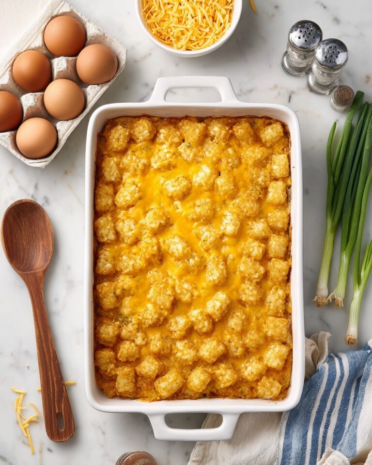 Tater Tot Sausage Christmas Breakfast Casserole Recipe
