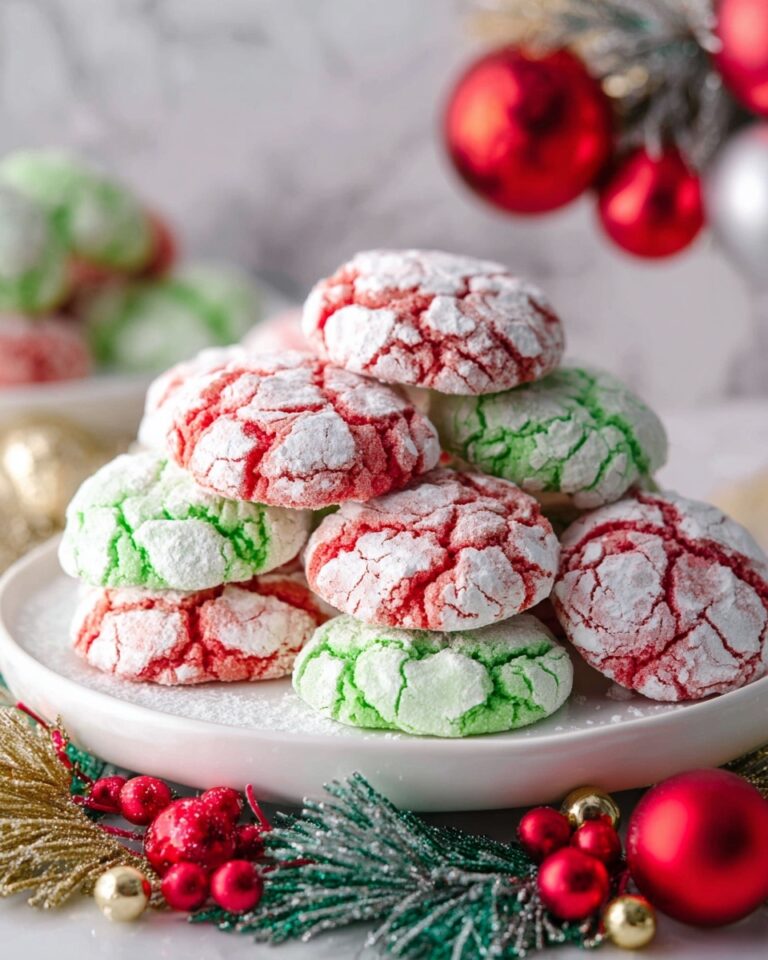 Festive Christmas Crinkle Cookies Recipe