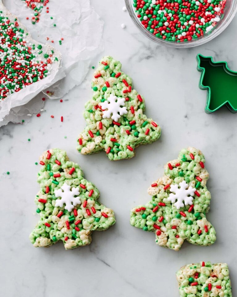 Festive Christmas Rice Krispie Treats Recipe