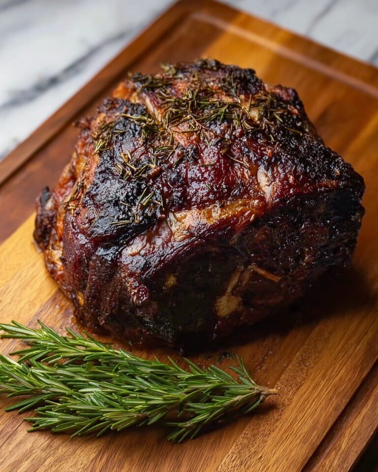 Classic Christmas Prime Rib with Rich Au Jus and Horseradish Sauce Recipe