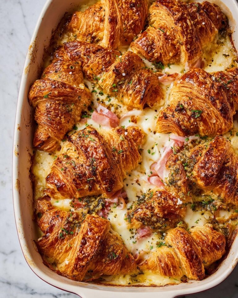 Ham and Cheese Croissant Bake Recipe